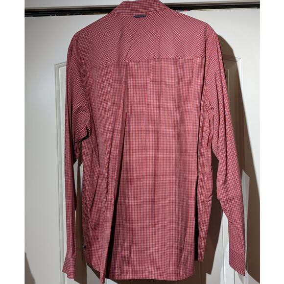 Toad & Co. Insect Shield Repellant Apparel Red Plaid Button Down Shirt Sz XL - Picture 2 of 13